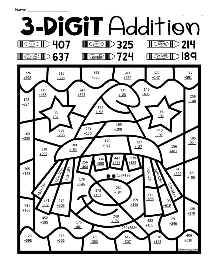 7 Best Halloween Multiplication Coloring Printables Printablee