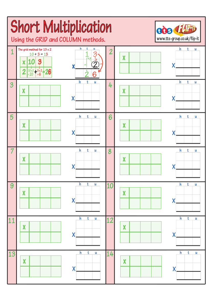 7 Multiplication Worksheets Examples In PDF Examples