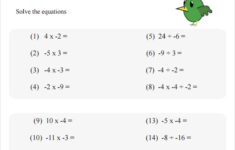 9 Multiplying Integers Horizontal Worksheet Templates To Download