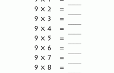 9 Times Table