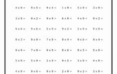 A Minute Of Multiplication With 9s