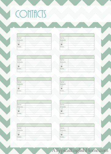 A Typical English Home Blog Planner Printables The Complete Set