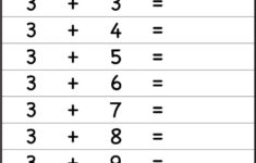 Addition Facts 11 Worksheets Math Addition Worksheets Kindergarten