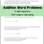 Addition Word Problems With Regrouping Mamas Learning Corner