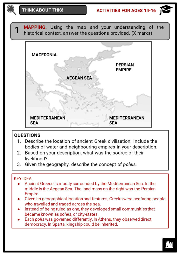 Ancient Greek Civilisation Facts Worksheets Education Literature Life