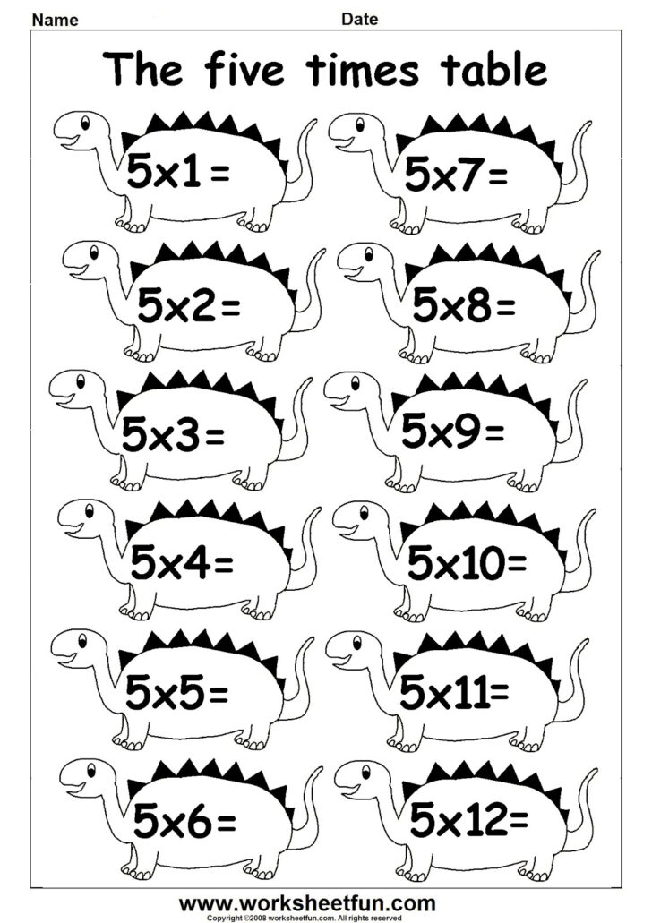 Multiplication Worksheets 4