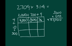 Area Model Multiplication 3 Digits By 3 Digits Worksheets Times