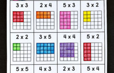 Arrays Multiplication Worksheets Students Color Arrays To Match The