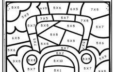 Back To School Color By Number Worksheets In 2021 Third Grade Math