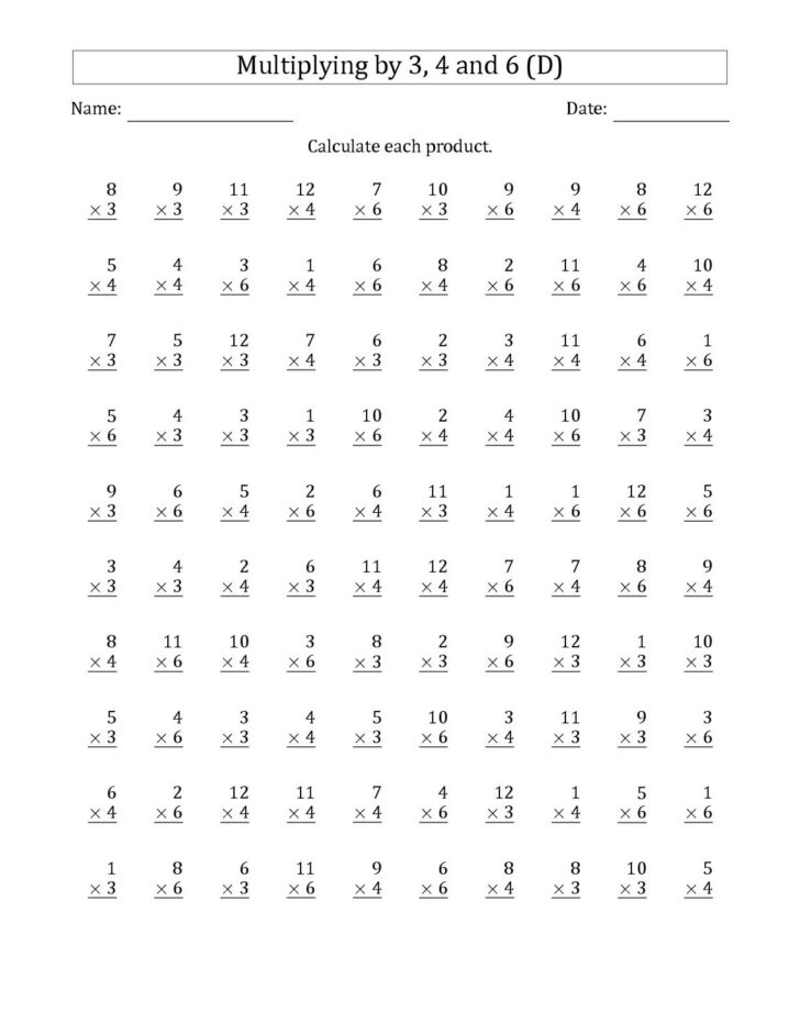 Basic Multiplication Worksheets