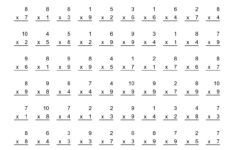 Basic Multiplication Printable Worksheets Printable Worksheets