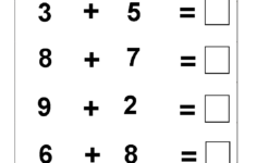 Beginner Addition 5 Kindergarten Addition Worksheets FREE Printable