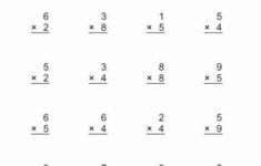 Beginner Multiplication Worksheets Printable