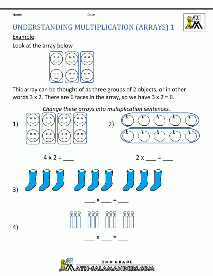 Free Beginning Multiplication Worksheets