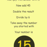 Brain Teaser Picture Logic Puzzle Think Of A Number The Result Is