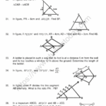 CBSE Class 10 Mental Maths Similar Triangles Worksheet