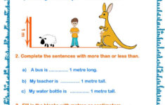 Class3 Measurement Measurement Worksheets Everyday Math 1st Grade