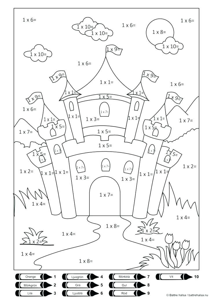 Color By Number Multiplication Color Worksheets Math Coloring 