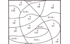 Color By Number Multiplication Math Coloring Worksheets Math