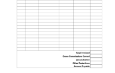 Commission Summary Template Printable Pdf Download