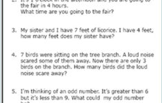 Compound Inequalities Word Problems Worksheet With Answers Word