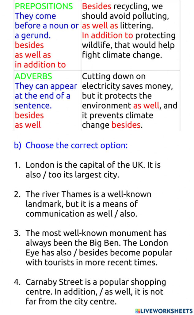 Connectors Of Addition 1 Worksheet Multiplication Worksheets