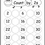 Count By 2s Worksheet Kids Learning Activity Kindergarten Math