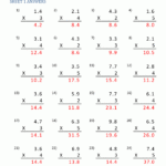 Decimal Multiplication Worksheets 5th Grade