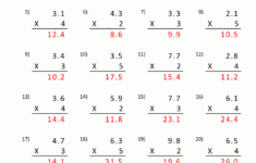 Decimal Multiplication Worksheets 5th Grade