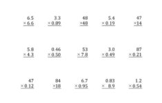 Decimals Worksheets Grade 6 Db excel