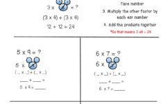 Distributive Property Of Multiplication Worksheets Grade 4 Times