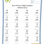 Double Digit Addition Without Carry KidsPressMagazine