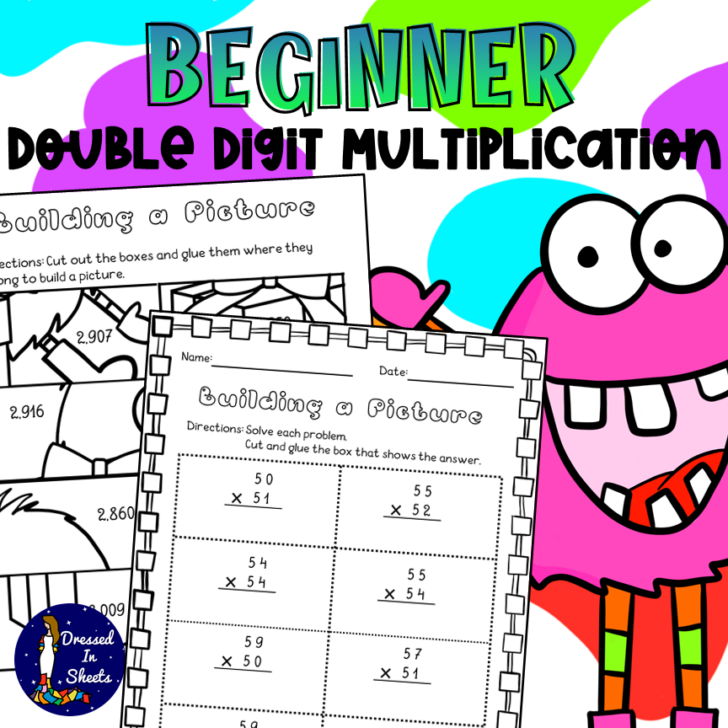 Two Digit By Two Digit Multiplication Area Model Worksheets