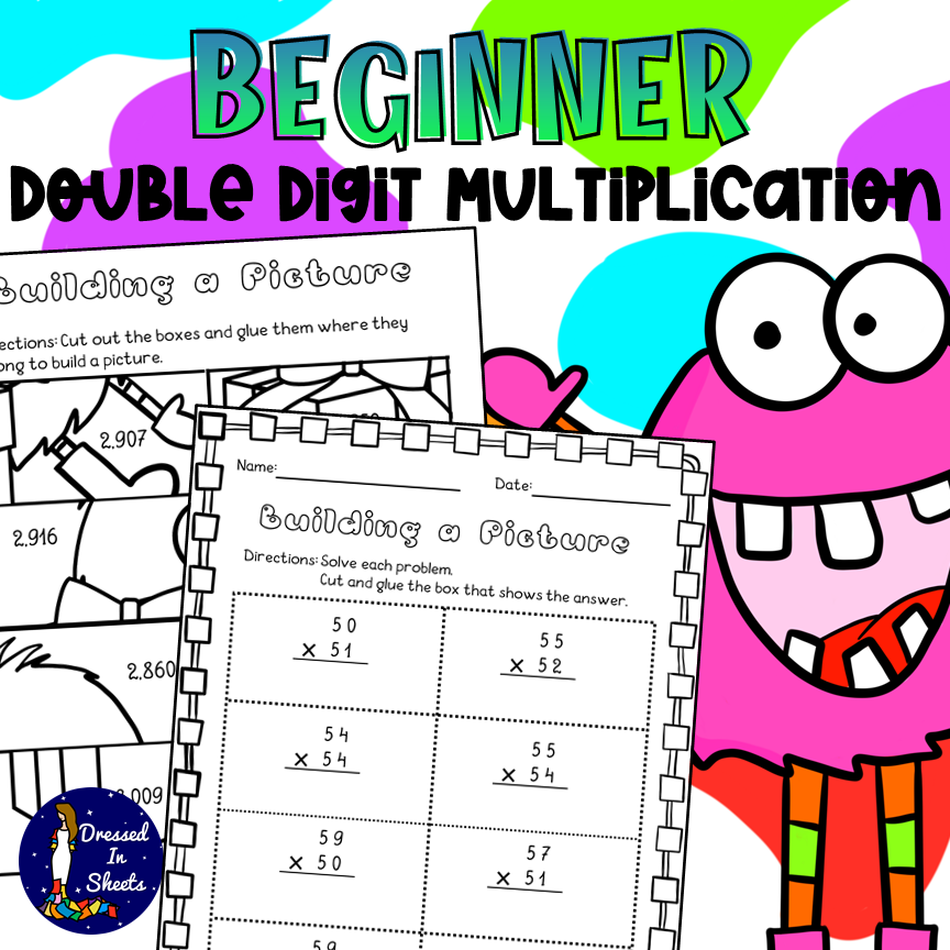 Double Digit Multiplication For Beginners Worksheets Made By Teachers