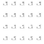 Double Digit Multiplication Worksheet 1 Hoeden At Home