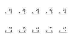 Double Digit Multiplication Worksheet 1 Hoeden At Home