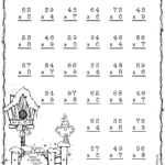 Double Digit Multiplication Worksheets Christmas Times Tables Worksheets