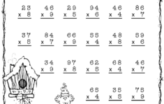 Double Digit Multiplication Worksheets Christmas Times Tables Worksheets