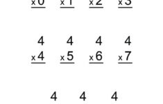 Easy 4 Times Table Worksheets Activity Shelter