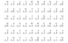 Easy Times Table Practice Sheets Activity Shelter
