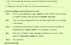 English Writing Test Grade 9 Worksheet