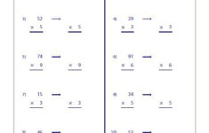 Estimating Products Quotients Worksheets Multiplication Facts