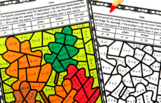 Fall Autumn Multiplication Color By Number Freebie Multiplication