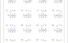 Find The Missing Digits Three Digit Addition Subtraction Worksheets