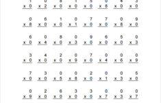 FREE 8 Sample Vertical Multiplication Facts Worksheet Templates In PDF