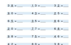 Free Blank Multiplication Worksheets For Grade 1 Template