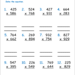 Free Grade 6 Multiplication Worksheets Free Printables