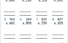 Free Grade 6 Multiplication Worksheets Free Printables