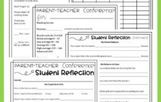 Free Parent Teacher Conferences Packet For 3rd 6th Grade Print And