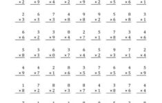 Free Printable 3rd Grade Multiplication Worksheets Multiplication